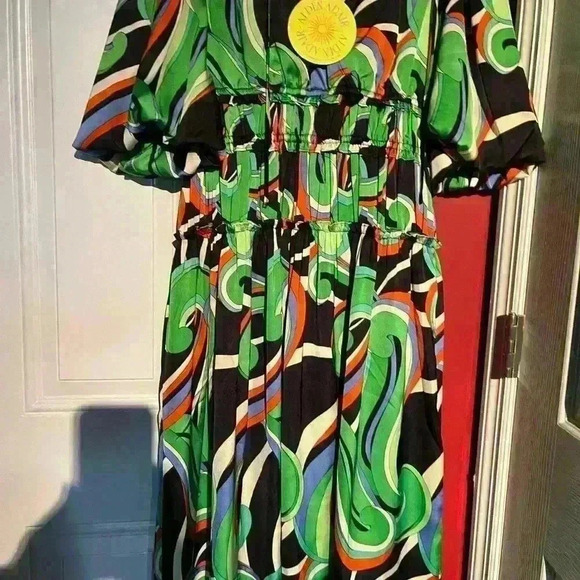 Alden Adair Shelbi Dress in Kimono new NWT colorful maxi - Picture 10 of 10